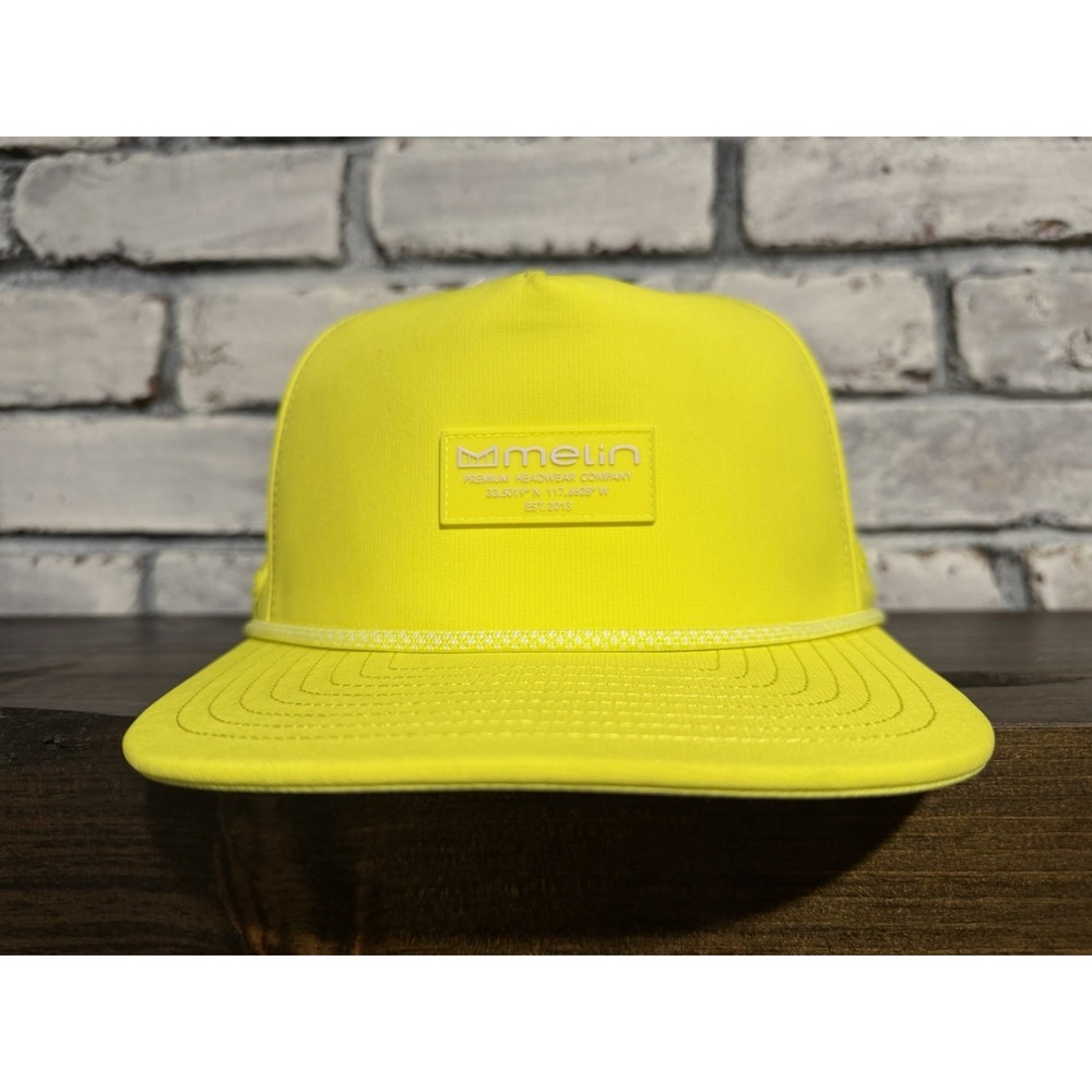 Melin Coronado Hydro Performance Snapback Hat Limited Neon Yellow FREE SHIPPING